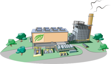Image d'une usine de recyclage