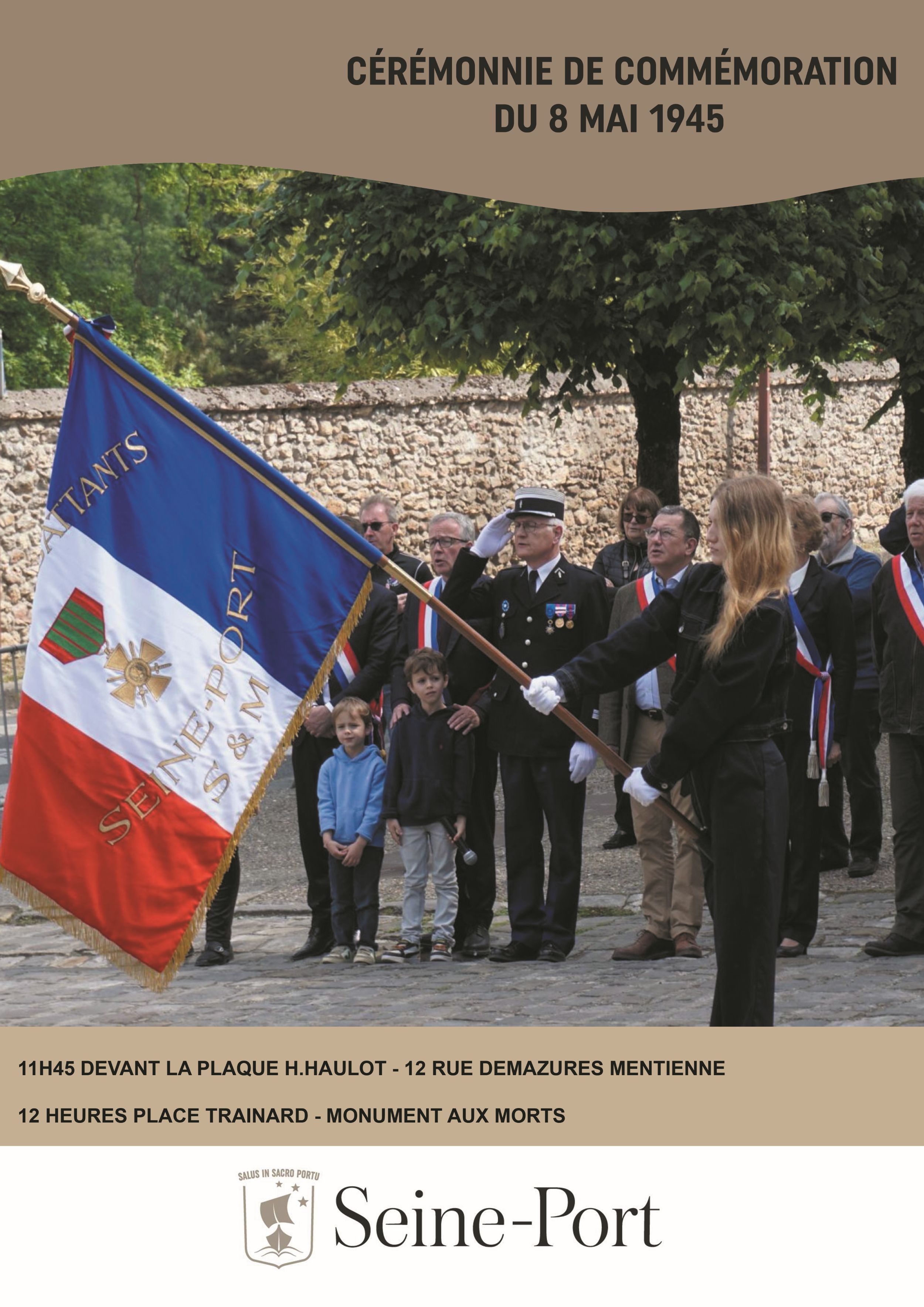 Cérémonie de commémoration du 8 mai 1945 - Seine-Port (77)